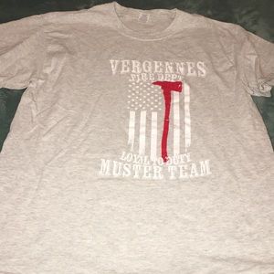 Comfortable Vergennes Fire Dept shirt